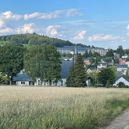 Ferienwohnung Greifenbach, Gartennutzung, Haustiere Willkommen Geyer Exterior foto